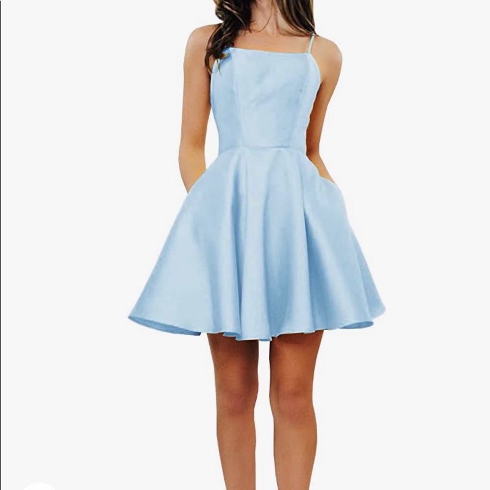 Homecoming dress. Light blue